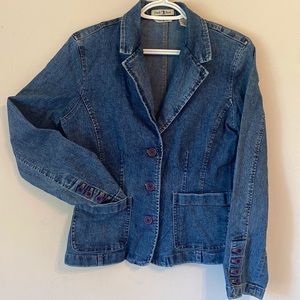 Duck Head Blue Jean Jacket 90s Vintage size 8 womens